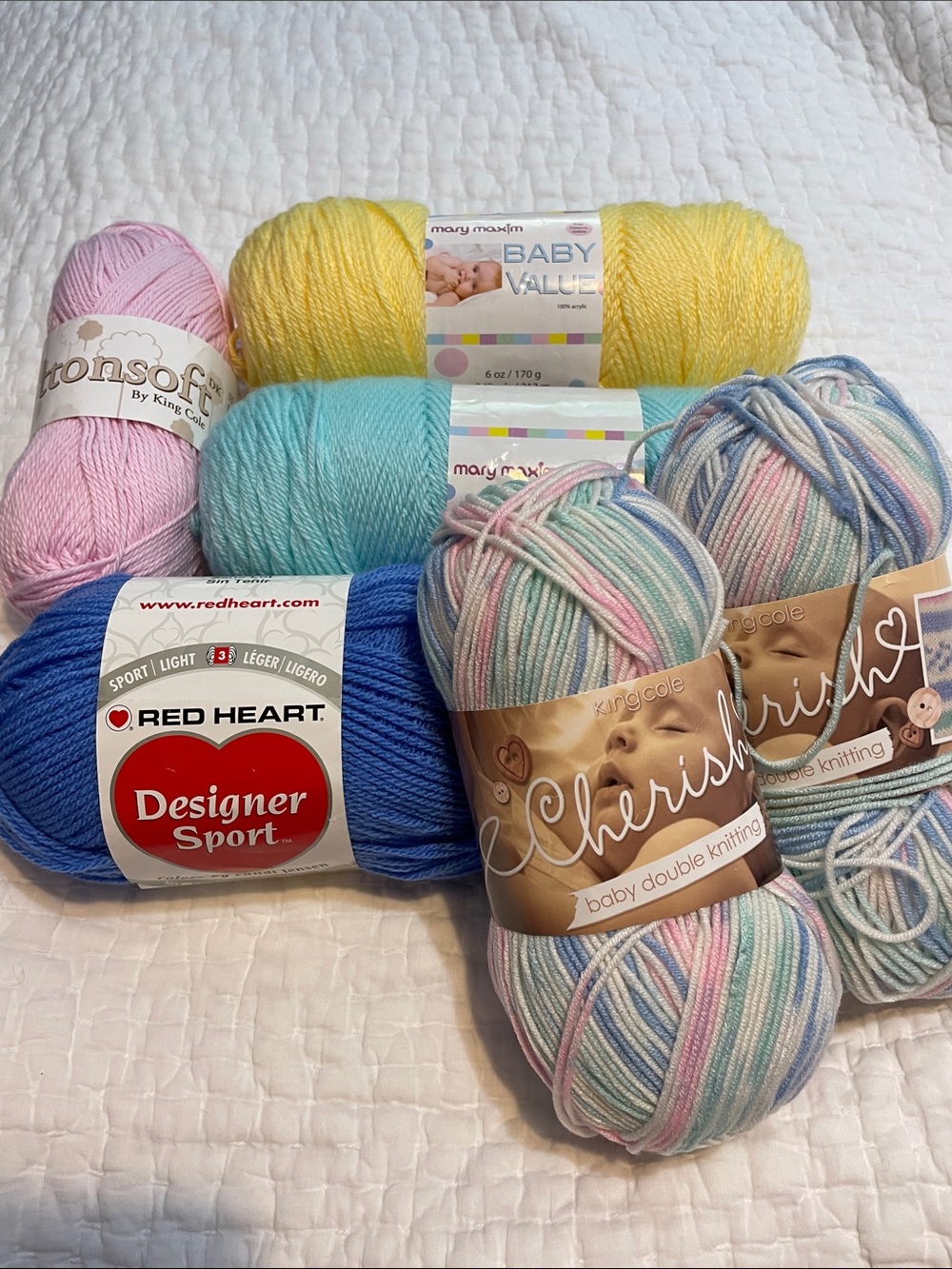 Bundle Of Various Yarns